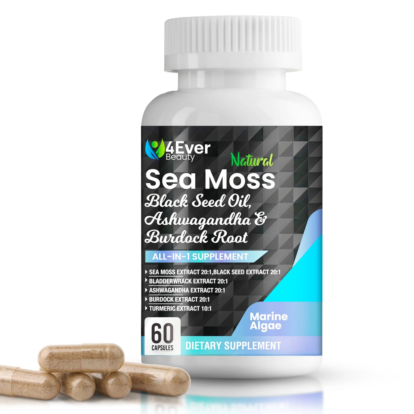Sea Moss Blend with Black Seed Oil and Turmeric